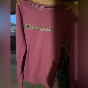 purple champion crewneck size xs
